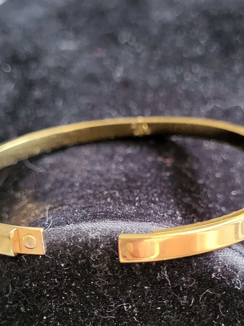Fashion Jewelry Gold-Tone Narrow Open Cuff Bracelet - Picture 1 of 5